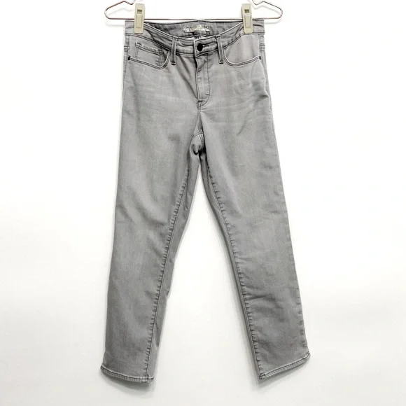 athleta | sculptek granite grey cropped skinny jeans 6 - Picture 2 of 13